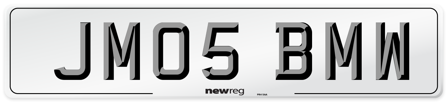 JM05 BMW Number Plate from New Reg